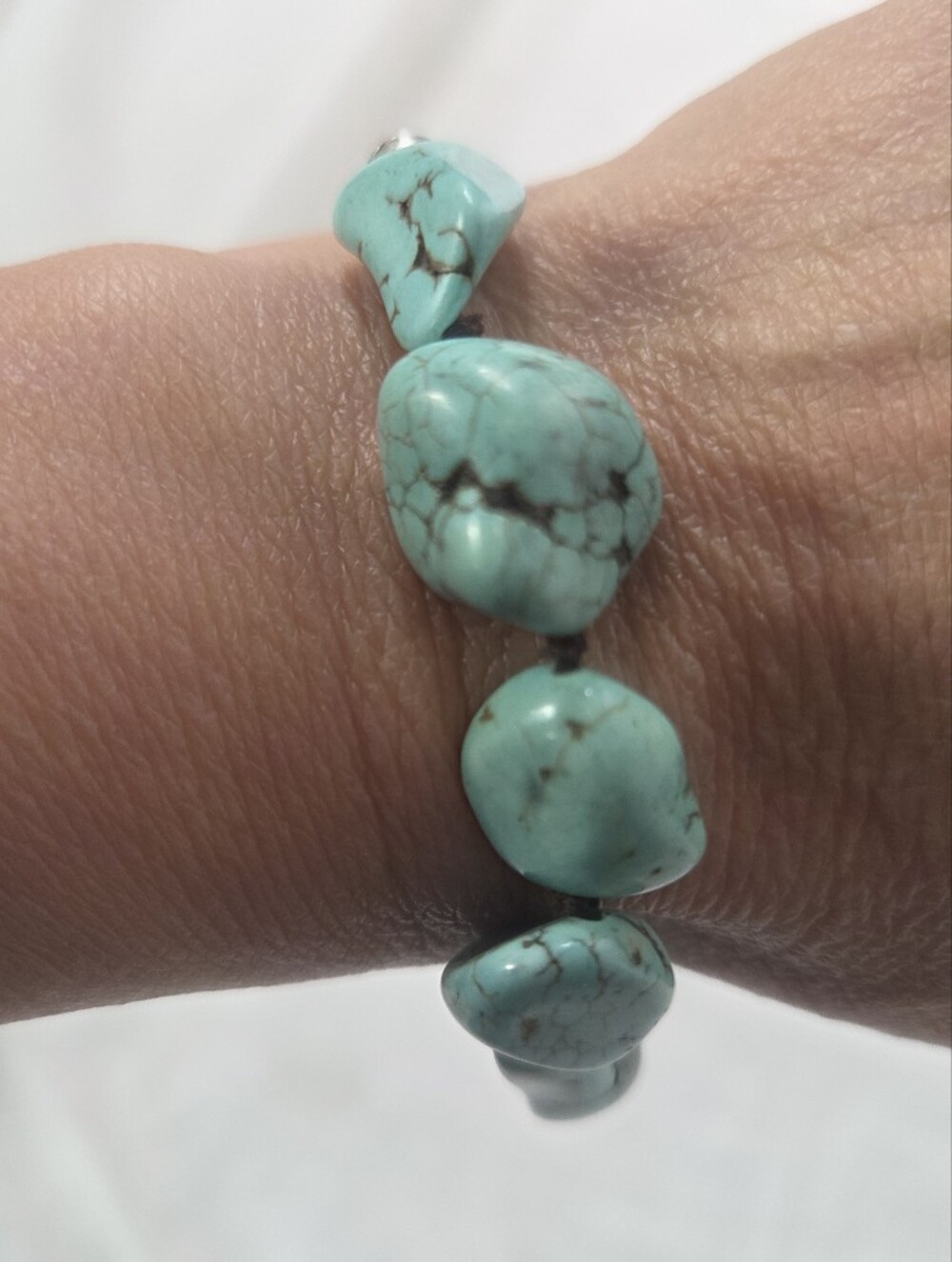 Lucky Brand Turquoise Chip Stretch Bracelet  Turquoise Bead Strand